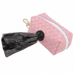 Large Capacity Dog Poop Bag Dispenser with Zipper, Matte Finish - Sakura Pink Large Capacity Dog Poop Bag Dispenser with Zipper, Matte Finish - Sakura Pink