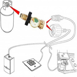 Pol Compteur de gaz propane Réservoir Détecteur de fuite intégré, Compteur de jauge de réservoir de carburant au [...]