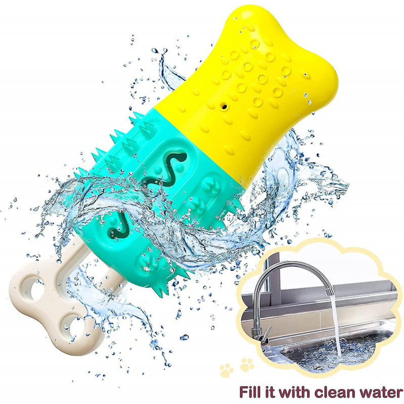 Can Be Filled With Water Summer Cool Dog Toy, Detachable Dog Chew Toy, Stick Toothbrush For Puppy Dental Care, [...]