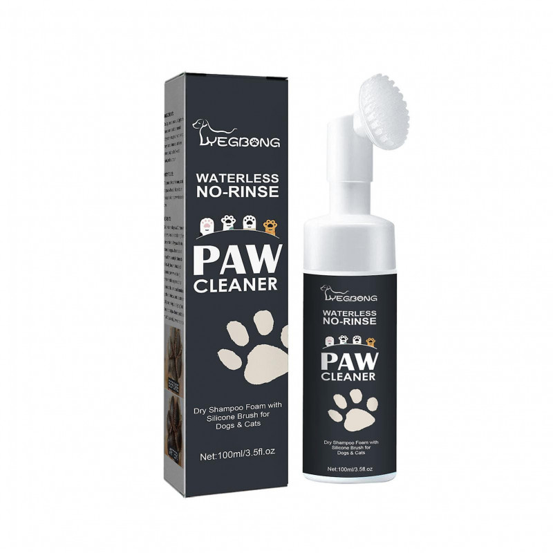 Pet Paw Cleaning Foam Efficient Dog Cat Feet Cleaner With Silicone Scrubber For Dogs Cats Horses & Pets