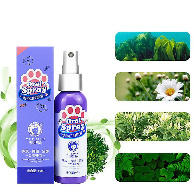 Pet Spray Dog Soins bucco-dentaires Mauvaise haleine Dents Nettoyage De l’haleine Assainisseur de la plaque Enlever