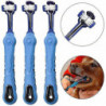 3pcs Dog Toothbrush For Pet Dental Care, Triple Head Toothbrush, Ergonomic Handle For Oral Care