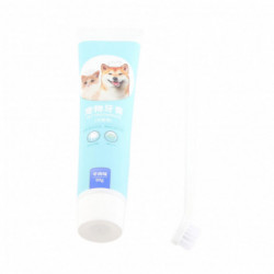 Pet Toothpaste and Toothbrush for Dogs to Eliminate Bad Breath with Delicious Beef Flavor