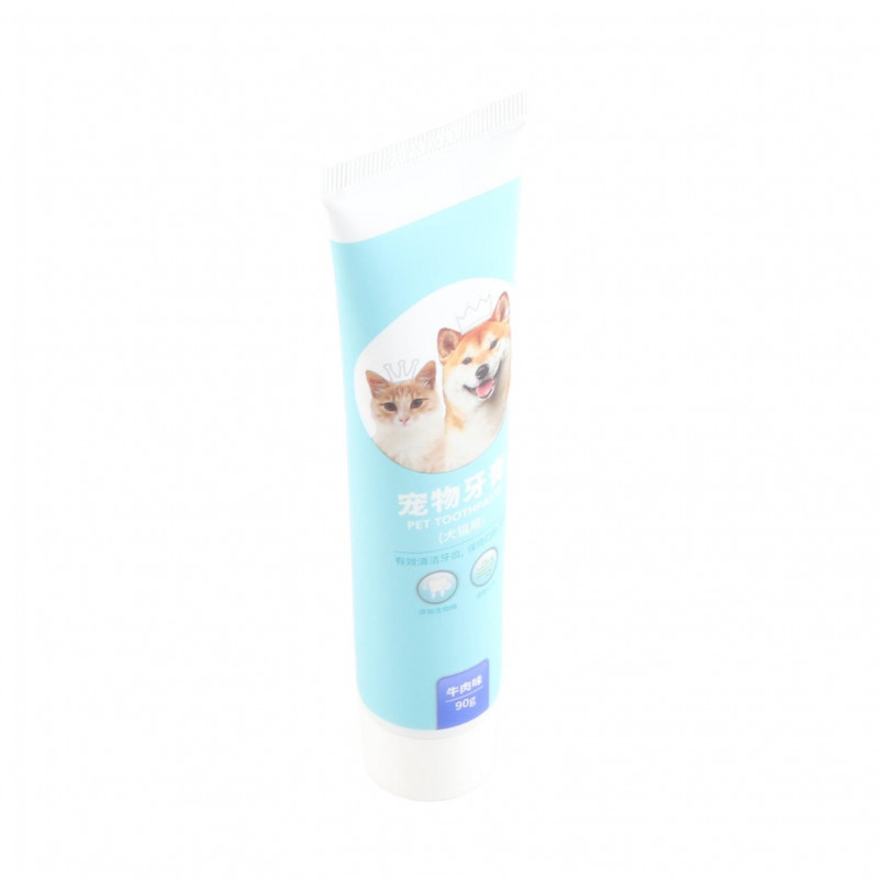 Pet Toothpaste and Toothbrush for Dogs to Eliminate Bad Breath with Delicious Beef Flavor