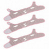 Face Slimmer Tape 3PCS Reusable V Shape Ergonomic Breathable Soft Comfortable Bandage Pink