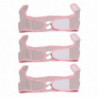 Face Slimmer Tape 3PCS Reusable V Shape Ergonomic Breathable Soft Comfortable Bandage Pink