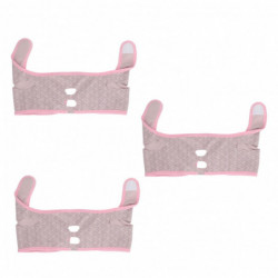 Face Slimmer Tape 3PCS Reusable V Shape Ergonomic Breathable Soft Comfortable Bandage Pink