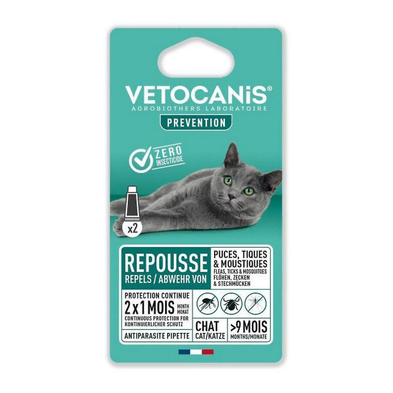 Anti-parasites Vetocanis Cat 2 unités