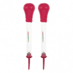 2pcs Suction Type Battery Electrolytic Hydrometer Electro-hydraulic Density Meter