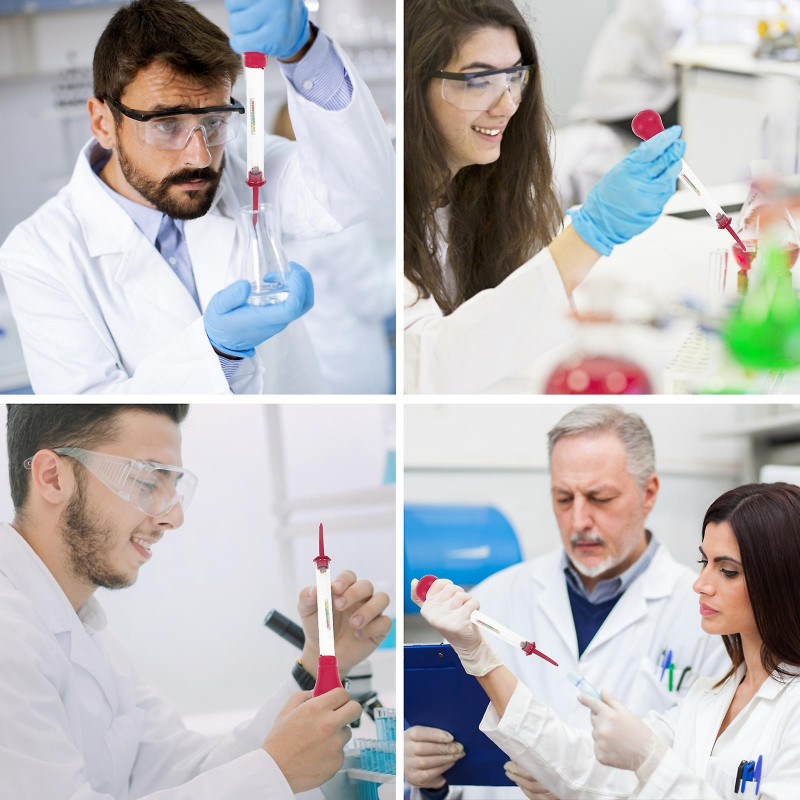 2pcs Suction Type Battery Electrolytic Hydrometer Electro-hydraulic Density Meter