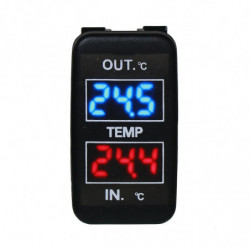 Dual Temperature Display Inside and Outside the Car Dual Temperature Sensor for Prado Prius
