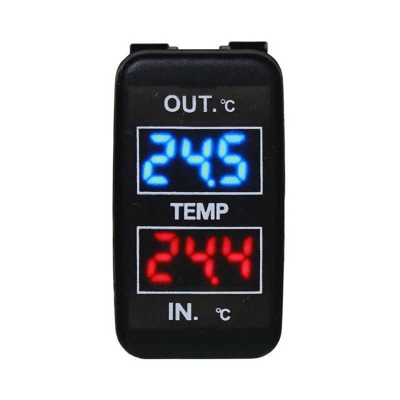 Dual Temperature Display Inside and Outside the Car Dual Temperature Sensor for Prado Prius