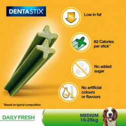 Pedigree Dentastix Fresh Daily Dental Chews Medium Dog Treat 28 Sticks