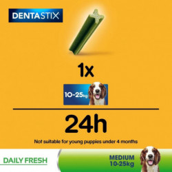 Pedigree Dentastix Fresh Daily Dental Chews Medium Dog Treat 28 Sticks