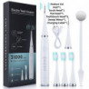 Electric Toothbrush Set With Six Functions For Total Oral Care Efficient Tartar Removal With Scaling Teeth Feature