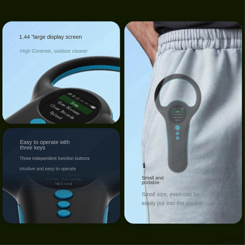 Lecteur de puce d’animal blanc 134.2 / 125KHz Double fréquence stocke 800 données Écran couleur pour chats, chiens [...]