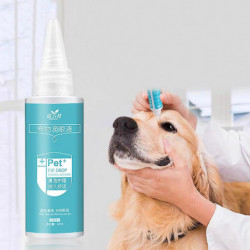 60ml Chats Chiens Soins des yeux Gouttes Animaux Yeux Détachant Larme Nettoyant bactéricide