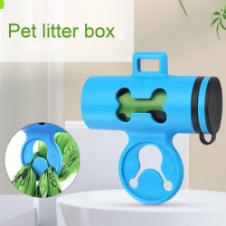 ZHOUBA 1 Set Poop Bag Dispenser with Waste Bag Reusable Cat Dog Waste Bag Holder Pet Supplies ZHOUBA 1 Set Poop Bag Dispenser with Waste Bag Reusable Cat Dog Waste Bag Holder Pet Supplies