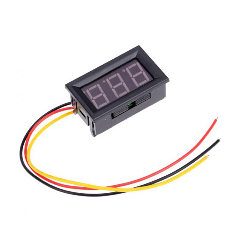 0-99.9V Three Wire DC Voltmeter Head LCD Digital Display