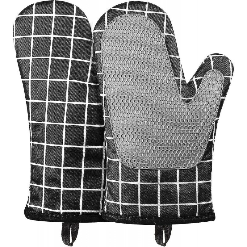 Ofenhandschuhe, Hitzebestndige Topfhandschuhe Silikon Und Baumwolle, Siliko