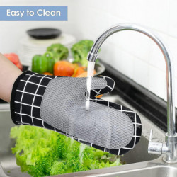 Ofenhandschuhe, Hitzebestndige Topfhandschuhe Silikon Und Baumwolle, Siliko