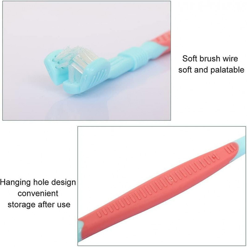 2 Piece Pet Toothbrush Set, Dog Toothbrush Finger Covers Silicone finger covers
