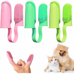 Dog Toothbrush 3pcs Dog Toothbrush, Silicone Dog Toothbrush, Pet Toothbrush