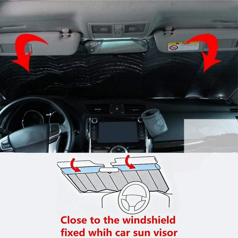 Universal Car Sunshade Insulation Front Windshield Sunscreen Waterproof Wind Snow Frost Sun Visor Sun Block [...]