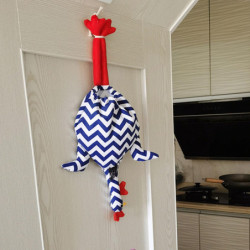 Drôle de petit poulet forme de sac d’épicerie Porte-sac Distributeur Toile Sacs de rangement Drôle de petit poulet forme de sac d’épicerie Porte-sac Distributeur Toile Sacs de rangement