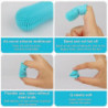 2pcs Dog Finger Toothbrush 360 Easy Cleaning Tongue And Teeth Fresh Breath Dental Care Plaque Off