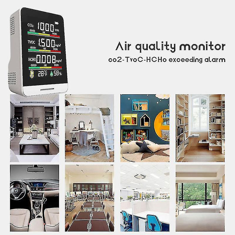 Co2 Detector Tvoc Hcho Temperature Humidity Detecting Tool Intelligent Home Desktop Indoor Outdoor High Accurancy [...]