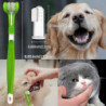 Brosse à dents pour chien de 3 packs pour les soins dentaires pour animaux de compagnie, brosse à dents à triple [...]