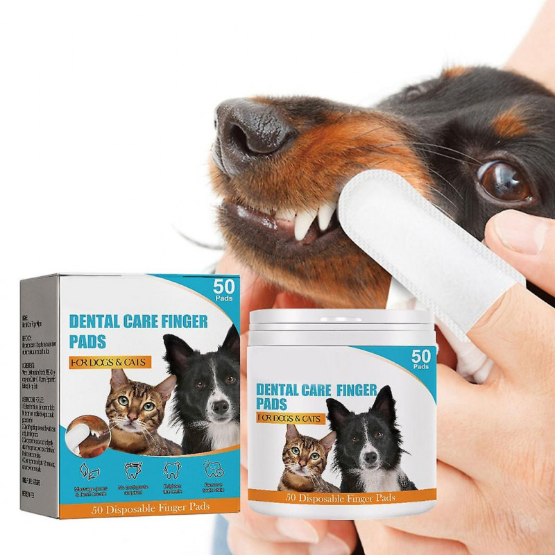 Pet Dental Cleaning Wipes Cat Brush Bad Breath Tartar Teeth Cleaning Tools