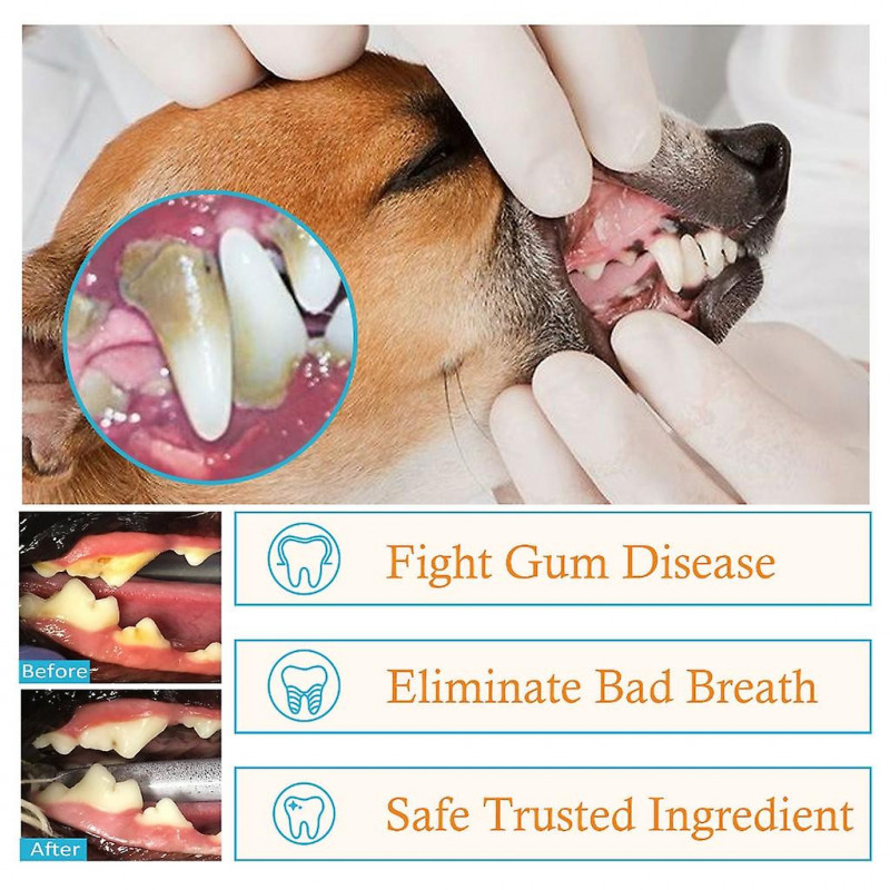 Pet Dental Cleaning Wipes Cat Brush Bad Breath Tartar Teeth Cleaning Tools