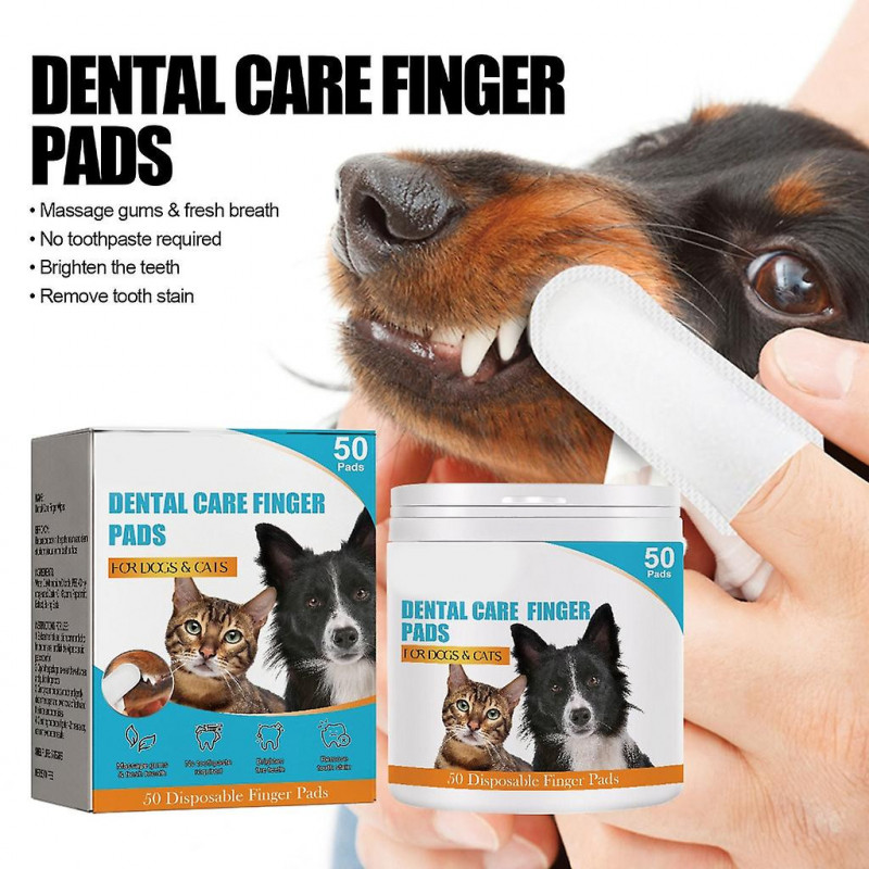 Pet Dental Cleaning Wipes Cat Brush Bad Breath Tartar Teeth Cleaning Tools