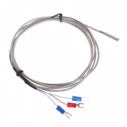 Sonde de capteur de température 3 fils 2m Câble Thermocouple Sonde en acier inoxydable