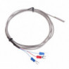 Sonde de capteur de température 3 fils 2m Câble Thermocouple Sonde en acier inoxydable