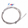 Sonde de capteur de température 3 fils 2m Câble Thermocouple Sonde en acier inoxydable