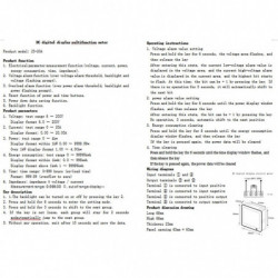 Voltage Current Power Tester Detector Monitor Gauge Volt Amp Multimeter