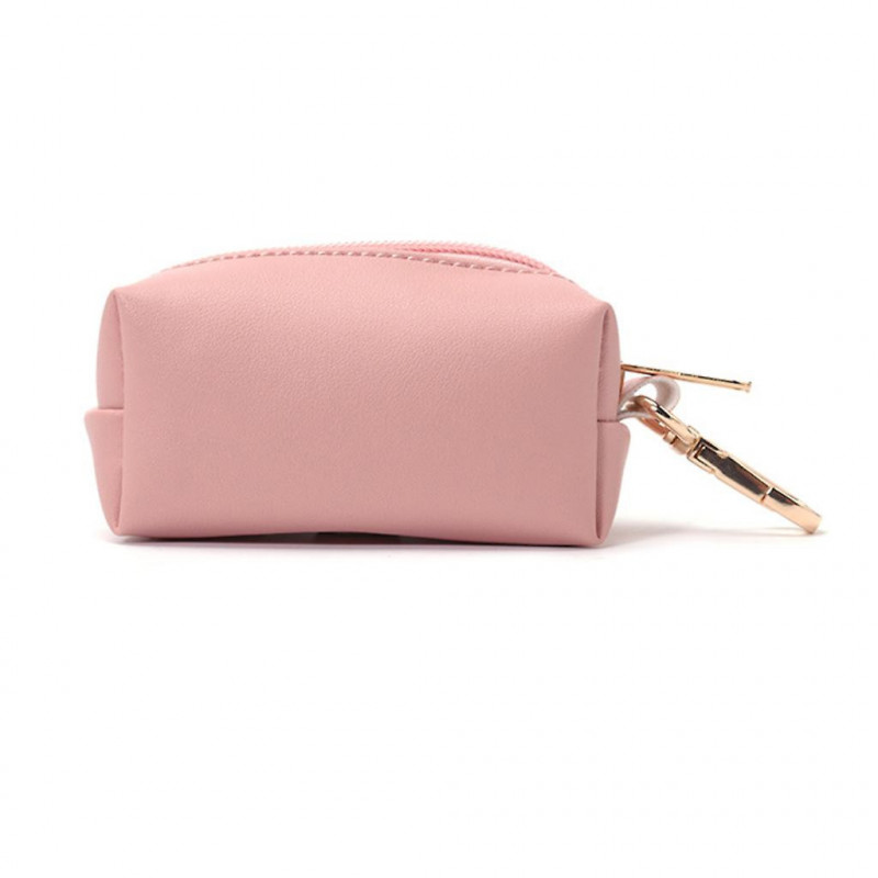 Portable Pets Dog Poop Soft Pu Leather Bag Dispenser Pet Waste Bags Holder Pouch