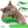 Jouet d’herbe à chat Brosse à dents pour chat - Caoutchouc dur durable - Cat Dental Care, Cat Interactive [...]