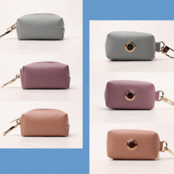 Portable Pets Dog Poop Soft Pu Leather Bag Dispenser Pet Waste Bags Holder Pouch Portable Pets Dog Poop Soft Pu Leather Bag Dispenser Pet Waste Bags Holder Pouch