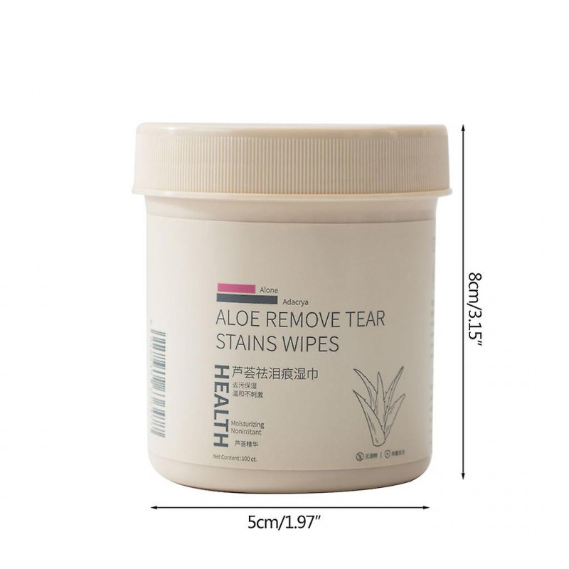 100pcs Pet Eye Wipes Eye Cleaners pour chiens Cats enlève la croûte de saleté et la décharge
