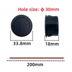 Dc 4-100v Led Digital Display Round Two-wire Voltmeter Dc Digital Car Voltage Current Meter Volt Detector Tester [...]