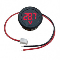 Dc 4-100v Led Digital Display Round Two-wire Voltmeter Dc Digital Car Voltage Current Meter Volt Detector Tester [...]