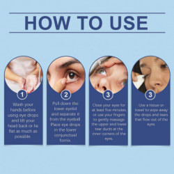 Soins hydratants Gouttes oculaires, Soulagement de la sécheresse, Apaisant, Soin hydratant pour la santé des yeux