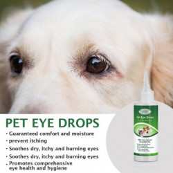 Gouttes ophtalmiques pour animaux de compagnie pour chats et chiens, traitement naturel des infections oculaires, [...]