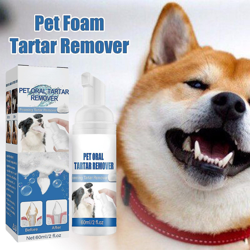 Pet Oral Tartar Remover Enlever Calcul Dents jaunes Mauvaise haleine, Nettoyage des dents de chien, Pet Oral Foam [...]