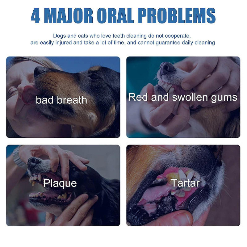 Pet Tartar Remover Oral Foam Cleaning Calcul, Removal Yellow Teeth Bad Breath Teeth Cleaning