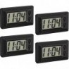 4 pièces horloge électronique avec tampon adhésif Lcd numérique voiture horloge table voiture a